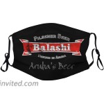 Aruba Beer - Reusable Face Mask Bandanas Comfy Washable Breathable Face Covering2 Filters at Men’s Clothing store