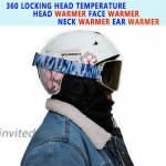 Balaclava Fleece Hood Ski Mask Face Mask Women Men Winter Face Mask Head Warmer Windproof Face Cover Hat Cap for Cold Weather Black