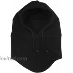 Balaclava Heavy Weight Outdoor Sports face Mask Men Women Winter Fleece Tactical Cold Weather ski Mask Black at Men’s Clothing store