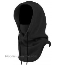 Balaclava Heavy Weight Outdoor Sports face Mask Men Women Winter Fleece Tactical Cold Weather ski Mask Black at  Men’s Clothing store