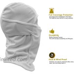 Balaclava Ski Mask Tactical Camo UV Protection Face Scarf Hood for Running Cycling Motorcycle Winter Summer Black+White at Men’s Clothing store
