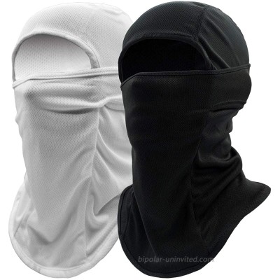 Balaclava Ski Mask Tactical Camo UV Protection Face Scarf Hood for Running Cycling Motorcycle Winter Summer Black+White at  Men’s Clothing store