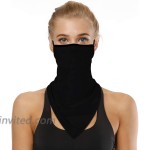 Bandanas for Face Scarf Mask Ear Loops Face Balaclava for Protection Neck Gaiters for Women and Men HE010 at Men’s Clothing store