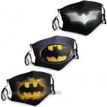 Batman Face mask Face Protection Adjustable Nose Bridge Premium Face Breathing Mask Black at  Men’s Clothing store