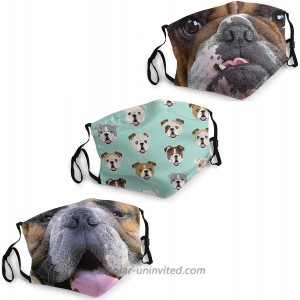 Bulldog Face mask Breathable Protection Contour fit Lightweight Design for Travel or Everyday Use at  Men’s Clothing store