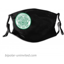 Celtic F.C. Unisex Fashionable Dustproof Filter Face Masks with Nose Wire & Elastic Ear Loops（2 Filter） at  Men’s Clothing store