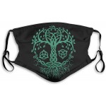 Celtic Tree of Life mask Face Protection Decoration with 2 Filter Chip-one Color- at Men’s Clothing store