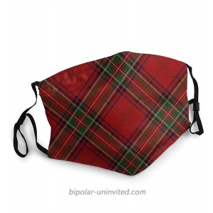 Clan Stewart Scottish Tartan Plaid Face Masks Washable Reusable ty Masks Protection from Dust Pollen Pet Dander Other Airborne at  Men’s Clothing store
