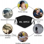 E-w Co-vid Ew-w Covid Men Women Adjustable Earloop Face Mouth Mask Anti Pollution Washable Reusable with 6 Filters at Men’s Clothing store