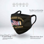 Face Cover Operation Desert Storm Combat Veteran Washable Mouth-Muffle Nose Mouth Cover for Men & Women Black at Women’s Clothing store