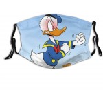 Face Mask Donald-Duck Face Mask Balaclava Unisex Reusable Windproof Bandanas-Disney Donald Duck with 2 Filters For adults at Men’s Clothing store