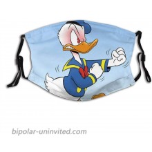 Face Mask Donald-Duck Face Mask Balaclava Unisex Reusable Windproof Bandanas-Disney Donald Duck with 2 Filters For adults at  Men’s Clothing store