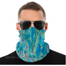 Face Mask Neck Gaiter Dust Sun UV Protection Bandana Scarf for Men Women Acid Lagoon at  Men’s Clothing store