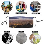Face Masks for Adults Dust Colombia Bogota Monserrate Washable Reusable Face Bandanas Indoor and Outdoor Activities at Men’s Clothing store