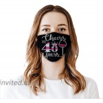 Feyuan-Cheers to 40 Years Diamond 40th Happy Birthday Dust Mask Multiple Filters Washable and Reusable2 Filters at Men’s Clothing store