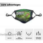 GACOZ- Mountain Dew Drinks Beer Gift - Comfortable Breathable Face Masks Reusable Washable Adjustable Ear Loops 2 Filters at Men’s Clothing store