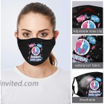 Gender Reveal Mommy Love You Face Mask Men Woman Reusable Anti Dust Adjustable Unisex Face Masks Breathable Black at Men’s Clothing store