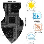 Haploon 6 Pieces Face Mask Scarf with Ear Loops Cooling Bandanas Neck Gaiter Mouth Cover for Dust Sun Protection Rave Balaclava Men Women at Men’s Clothing store