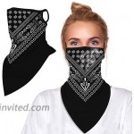 Haploon 6 Pieces Face Mask Scarf with Ear Loops Cooling Bandanas Neck Gaiter Mouth Cover for Dust Sun Protection Rave Balaclava Men Women at Men’s Clothing store
