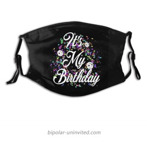 Its My Birthday Birthday Printed Face Mask Today is My Birthday Balaclava Banana Anti Dust Mask for Men Women Washable at  Men’s Clothing store