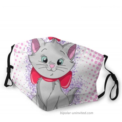 Masks-Marie from The Aristocats Fashion Face Decorative Adjustable Mouth Reusable Anti Dust for Women Men Medium Black at  Men’s Clothing store