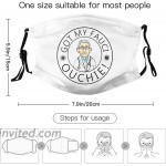 Me I Got My Fauci Ouchie Face Mask Reusable Washable Cloth Anti Dust Cloth Bandanas Breathable Balaclava for Dust Outdoors Men and Women Black at Men’s Clothing store