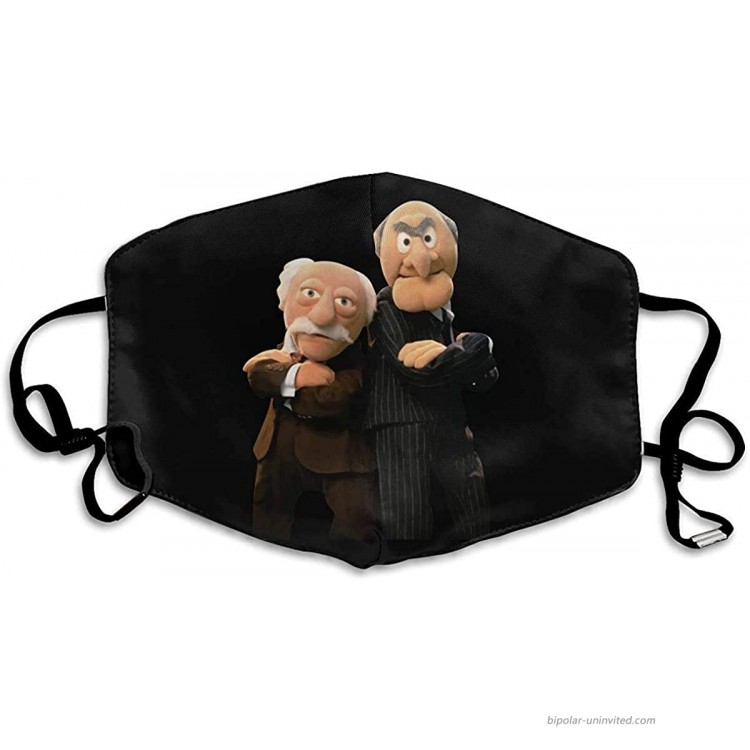 Mens Womens Kids Anti Dust Protection The Muppets Funny Statler and Waldorf 80'S Sitcom Grumpy Old Adjustable Cotton Face Cover at Women’s Clothing store