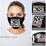 Minding My Black Owned Bus-ine-ss Face Mask Bandanas Mouth Cover Adjustable Reusable Washable Balaclava Unisex for Warm at Men’s Clothing store