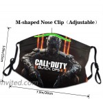 Multi Usage Face Cover Up Call-of-Duty Reusable Face Mask Breathable Dust Mouth Mask Black at Men’s Clothing store