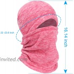 mysuntown Winter Balaclava Ski Mask Tactical ski Full Face Cover Neck Warmer Hats Scarf for Men Women for Cold Weather Pink