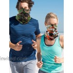 Neck Gaiter Face Mask Bandana Sun Protection for Men Women 6 pcs Camouflage at Men’s Clothing store
