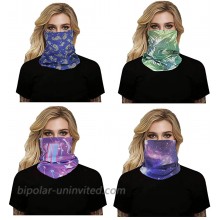 Neck Gaiter for Men&Women Breathable Balaclava Face Cover Scarf Bandana Reusable Headdress Outdoor Camping Mixed 4pcs at  Men’s Clothing store