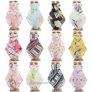 NEWITIN 12 Pack Chiffon Face Mask Neck Gaiter Sunscreen Scarf Bandana UV Protective Breathable Face Cover for Women Outdoor at  Women’s Clothing store