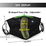 Nicholas Cage Banana Vaporwave Adult Dust Cover with Filter Half Face Shield Scarf for Men Women Mask at Women’s Clothing store