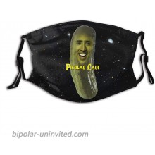 Nicholas Cage Banana Vaporwave Adult Dust Cover with Filter Half Face Shield Scarf for Men Women Mask at  Women’s Clothing store