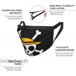 One Piece Masks Funny Face Mask for Adults Cartoon Naruto Mask Washable Reusable Comfortable Dustproof Party Face Mask at Men’s Clothing store