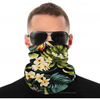 QSMX Bandanas Neck Gaiter Face Covering for Women Men Outdoors Sport UV Protection Hawaiian Floral Pattern One Size at  Women’s Clothing store