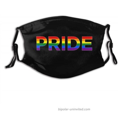 Rainbow Gay Pride Lgbt-Face Mask Balaclava Washable&Reusable With 2 Pcs Filters For Adult Women Men&Teens at  Men’s Clothing store