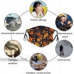 Red Monarch Butterfly Face Mask Washable Reusable Face Bandanas Balaclava For Men Women With 6 Pcs Filters at Men’s Clothing store