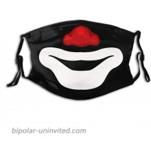 Rip Cepillin The Clown Reusable Face Mask-Breathable Comfort Black at  Men’s Clothing store