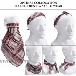 SATINIOR 9 Pieces Women Neck Gaiter Chiffon Face Cover Scarf Face Bandanas for Headwear Sun UV Protection Multicoloured Large at Women’s Clothing store