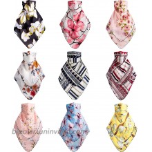 SATINIOR 9 Pieces Women Neck Gaiter Chiffon Face Cover Scarf Face Bandanas for Headwear Sun UV Protection Multicoloured Large at  Women’s Clothing store