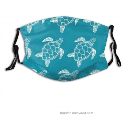 Sea Turtles Printed Face Mask Adjustable With 2 Filters Gift For Men And Women Balaclava Bandana at  Men’s Clothing store