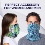 Seamless Face Mask Bandana Scarf - Bandanas for Women and Men Neck Gaiter Masks at Men’s Clothing store