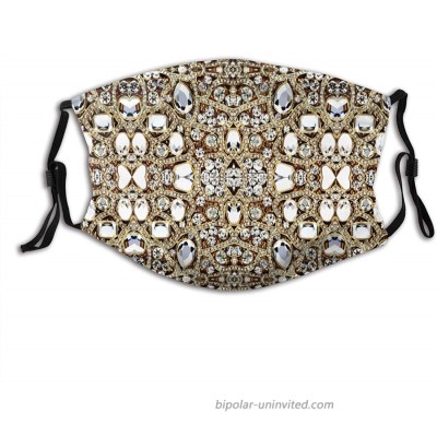 Sparkle Rhinestones Face Mask Fashionable Comfortable Washable Balaclava with 2 Filters for Women at  Women’s Clothing store