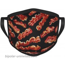 Supernatural Bacon mask for Adults Reusable Washable Fashion Black at  Men’s Clothing store