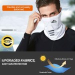 TAGVO Summer UV Protection Face Dust Face Cover Mask Bandana& Adjustable Strap at Men’s Clothing store