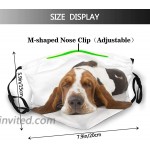 The Cult of The Basset Hound Dog Print Cloth Face Mask Colorful for Men Women Safety Reusable Washable Balaclava Face Mask Mouth Protection with 2 Filters at Men’s Clothing store