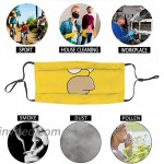 The Simpsons Face Mask Washable Breathable Face Mask for Indoor Outdoor Home Office Travel Yellow at Men’s Clothing store