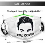Titafel Ew Covid 3PC Cloth Face Mask Reusable Adjustable Washable for Adult & Teens with 6 Filters Black at Men’s Clothing store